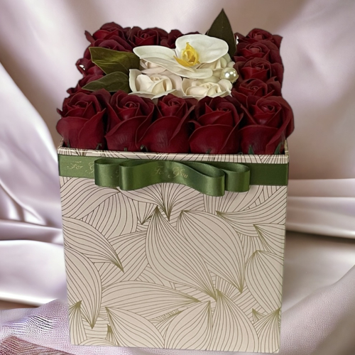 Vysoký luxusný flower box Rosegold