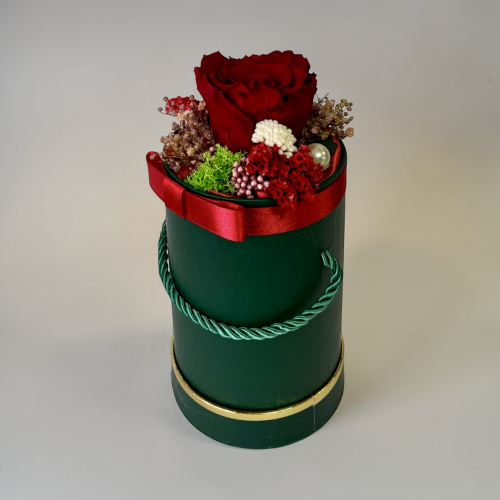 Elegantný flower boxík so stabilizovanými kvetmi