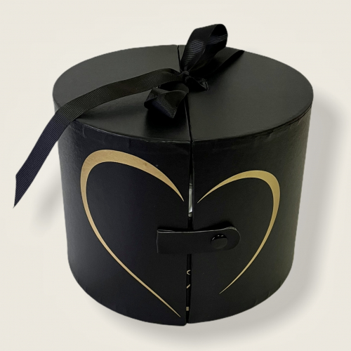 Luxusný čierno-zlatý otvárací box 