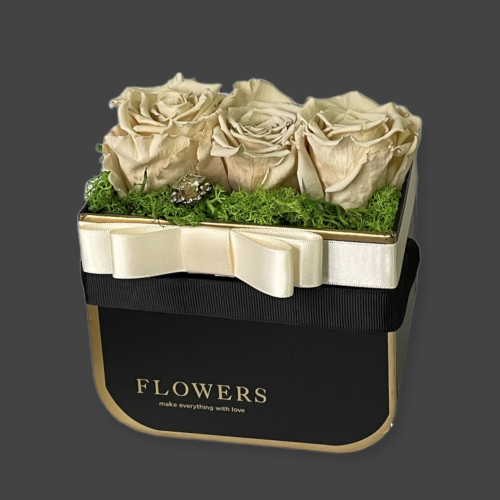 Stabilizovné ruže v elegantnom mini boxíku